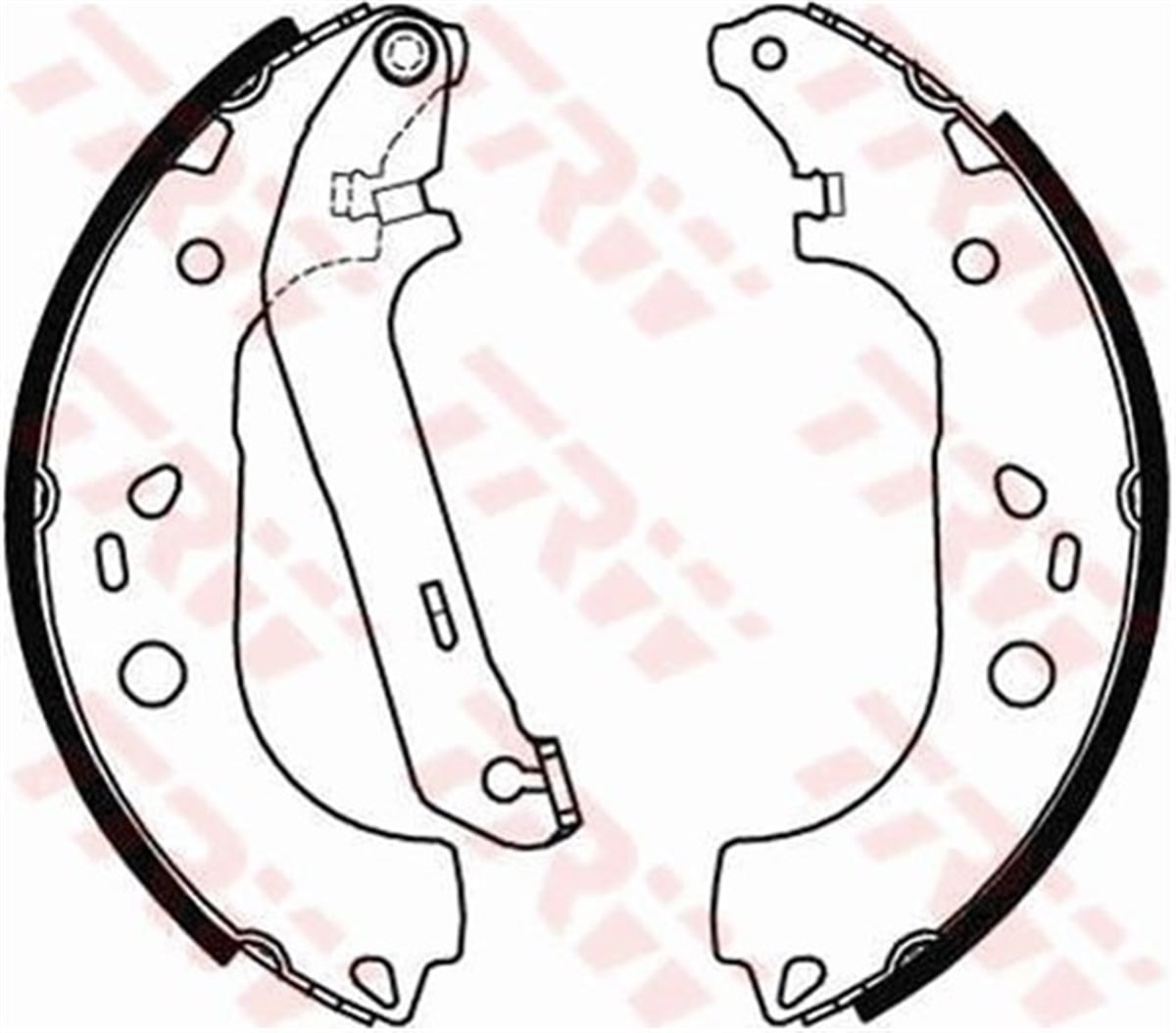 YEDEK PARÇAFREN BALATASI ARKA PABUCLU 2T14 2200 A2A FORD CONNECT 02- BM TRW TRW GS8471TRWTRW GS8471