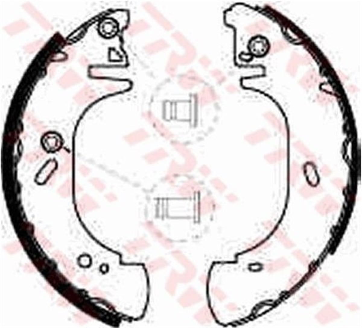 YEDEK PARÇAFREN BALATASI ARKA PABUCLU/AM94VX 2200 B2B 94VB 2200 BB FORD TRANSIT M15 93-00 BM TRW TRW GS8540TRWTRW GS8540