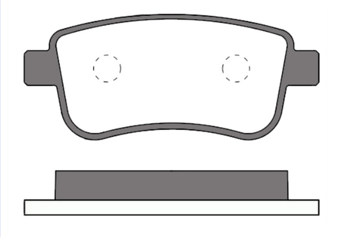 YEDEK PARÇAFREN BALATASI ARKA   RENAULT  MEGANE III - SCENIC III - GRANDE SCENIC III 08-/ FLUENCE 13>14  