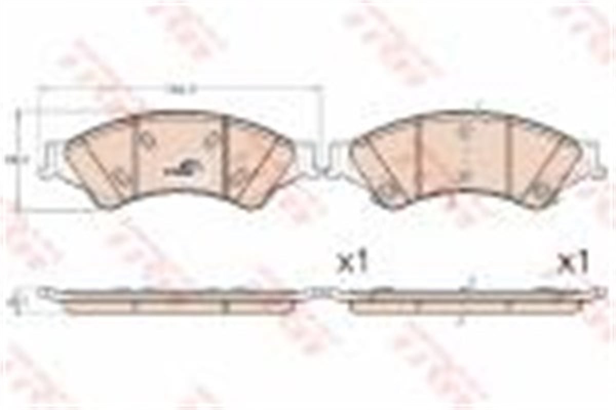 YEDEK PARÇAFREN BALATASI ÖN 4X2/4X4/UCYR3323ZA AB31 2L361 AB FORD RANGER/MAZDA 11- BM TRW TRW GDB2005TRWTRW GDB2005