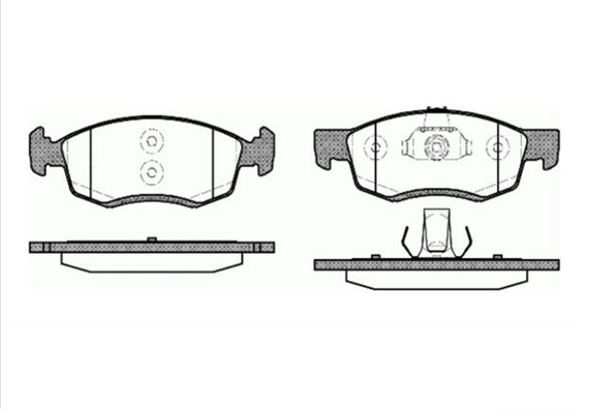 YEDEK PARÇAFREN BALATASI ON-DACIA LOGAN MCV 1.6 1.5DCI 1.6 16V 02.07->/ FIAT PUNTO RVO 1.3 D MTJ 2010> 6001549803 -MGA-55331MGAMGA-55331