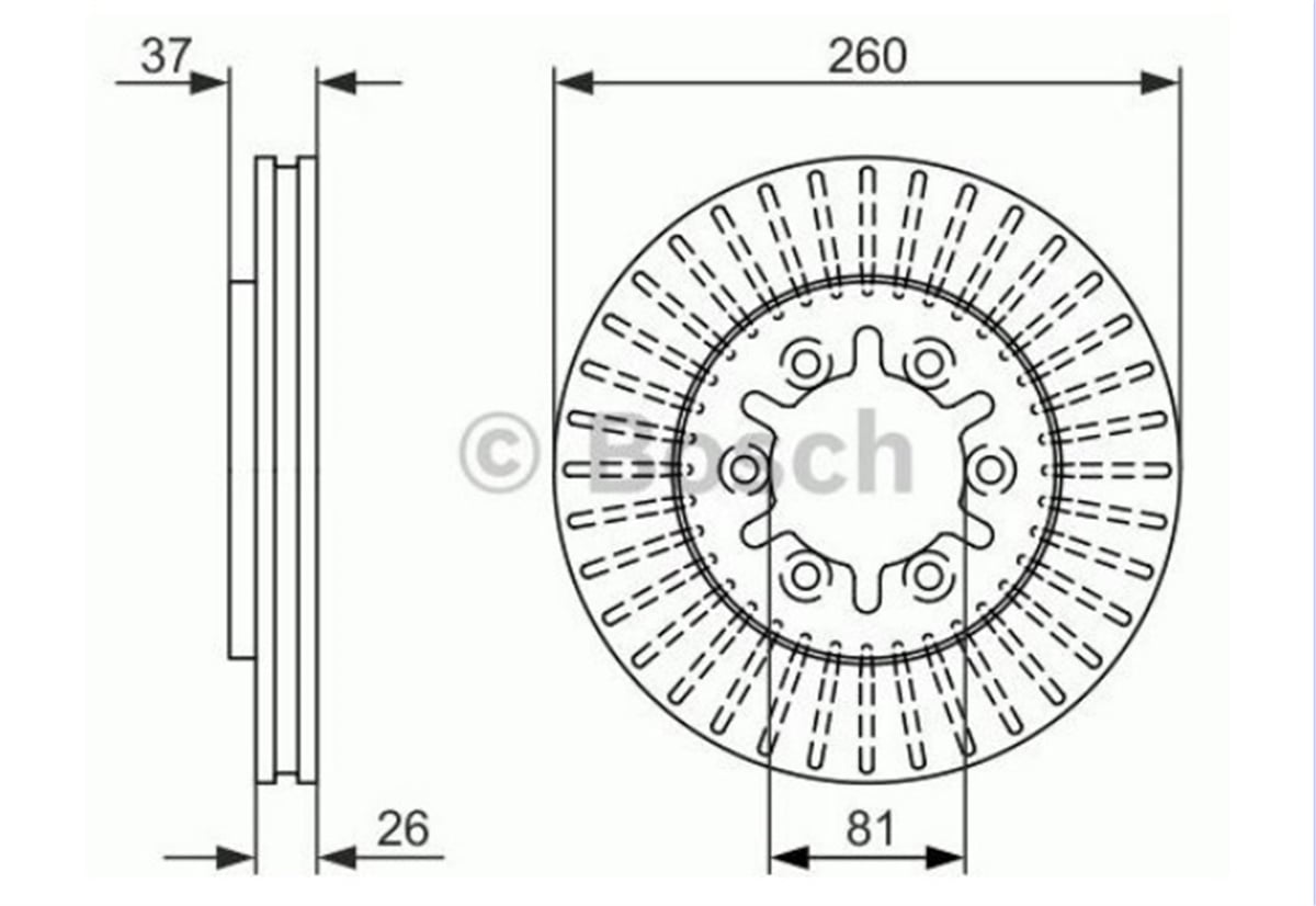 YEDEK PARÇAFREN DISK ON HAVALI 260-6-NISSAN PICK-UP 