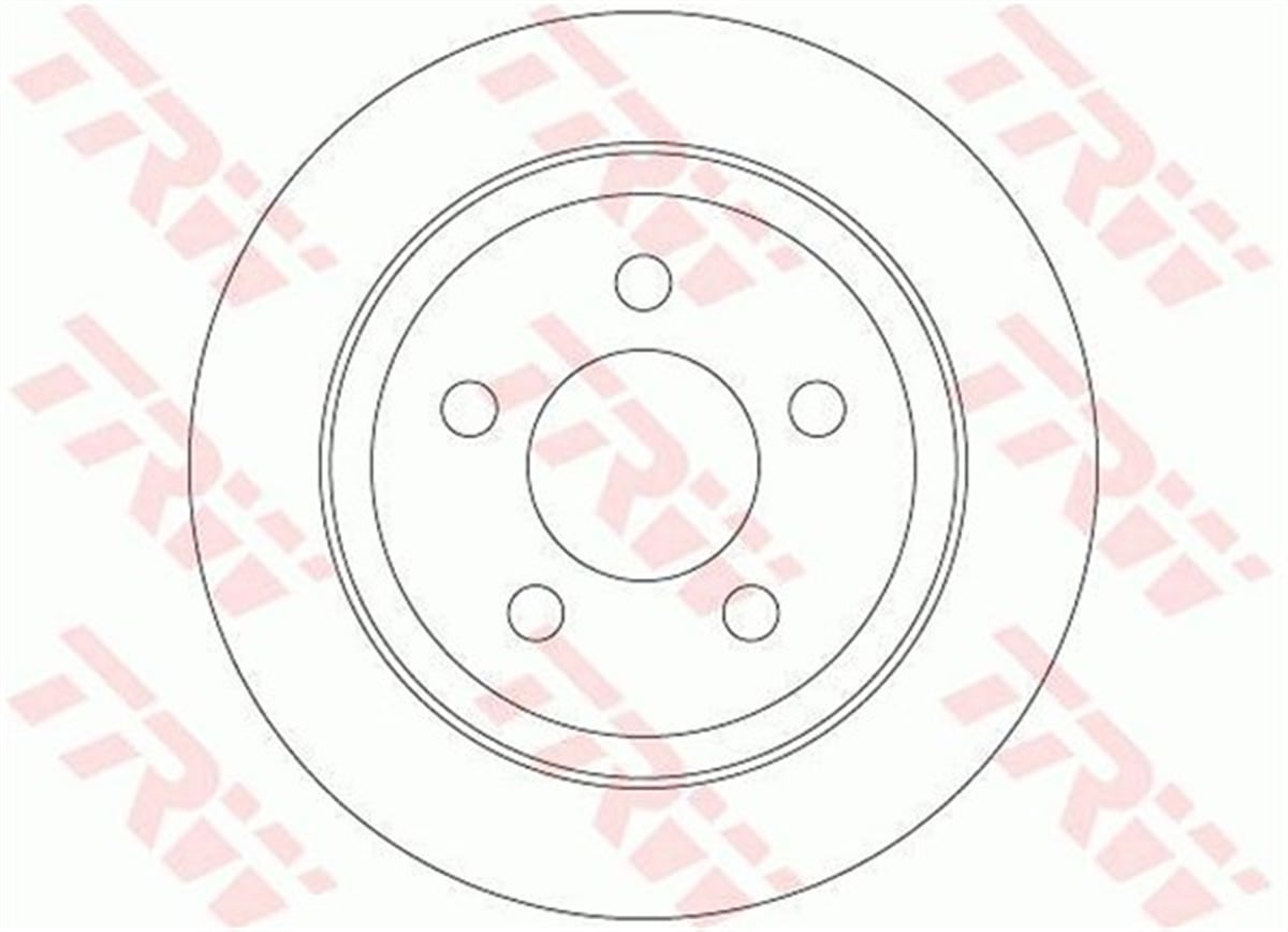 YEDEK PARÇAFREN DİSKİ ARKA CHEROKEE 2001-2008-WRANGLER II 1996-2007 TRW DF6386TRWTRW DF6386