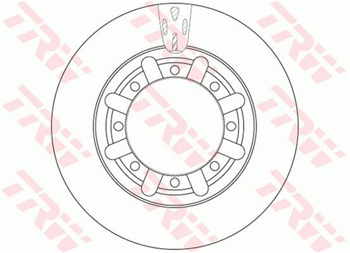 YEDEK PARÇAFREN DİSKİ ARKA MASTER II 2005 TRW DF6335STRWTRW DF6335S