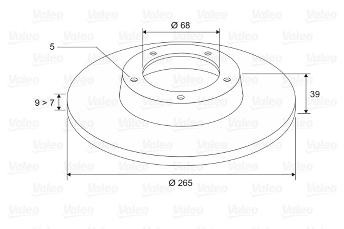 YEDEK PARÇAFREN DİSKİ ARKA X2 MAZDA 3 BM 2013 VALEO 197562VALEOVALEO 197562