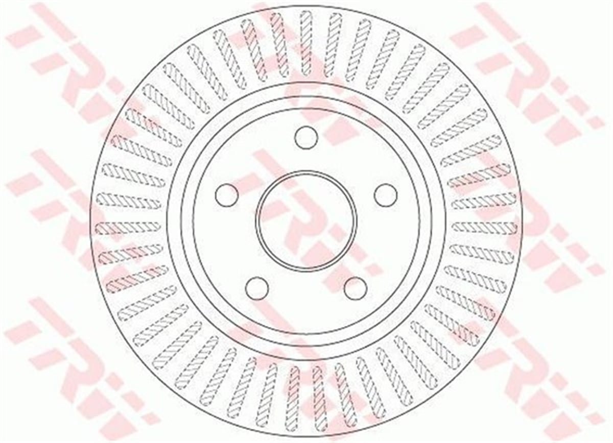 YEDEK PARÇAFREN DİSKİ ÖN COMMANDER 2005-2010-GRAND CHEROKEE II 2004-2005-GRAND CHEROKEE III 2005-2010 TRW DF6251TRWTRW DF6251