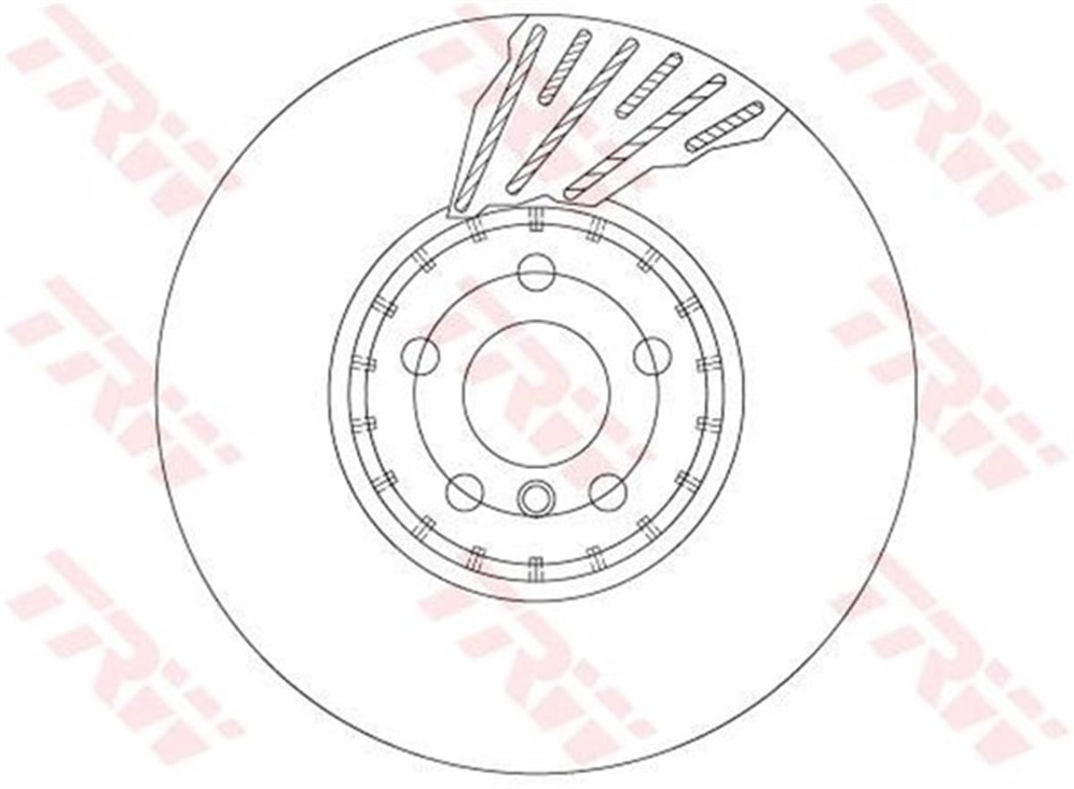 YEDEK PARÇAFREN DİSKİ ÖN- SOL 5 2016- . GRAN TURISMO 2016- . 7 2016- . X3 2016- TRW DF6890STRWTRW DF6890S