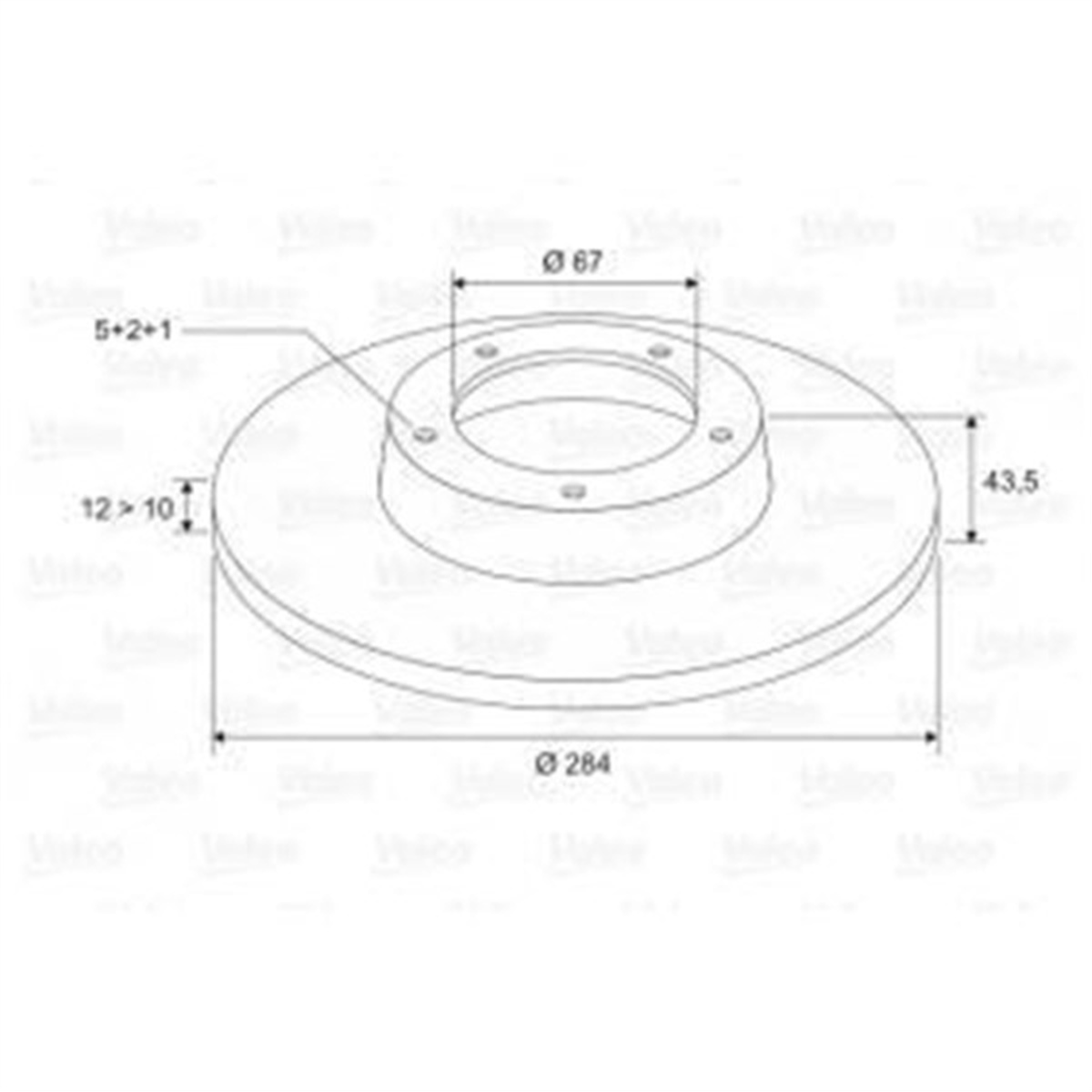 YEDEK PARÇAFREN DİSKİ ÖN X2 MB W124 200E. 230E. 200D. 250D. 300D 89-92 . E200D. E250D 93-95 VALEO 186182VALEOVALEO 186182