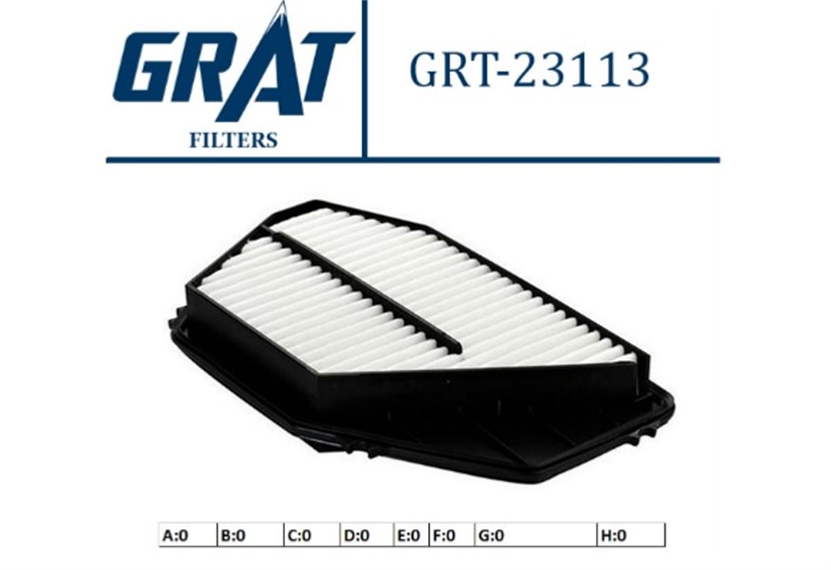 YEDEK PARÇAHAVA FILTRESI - HONDA ACCORD 94>98  17220P0AA00 -GRT-23113GRATGRT-23113