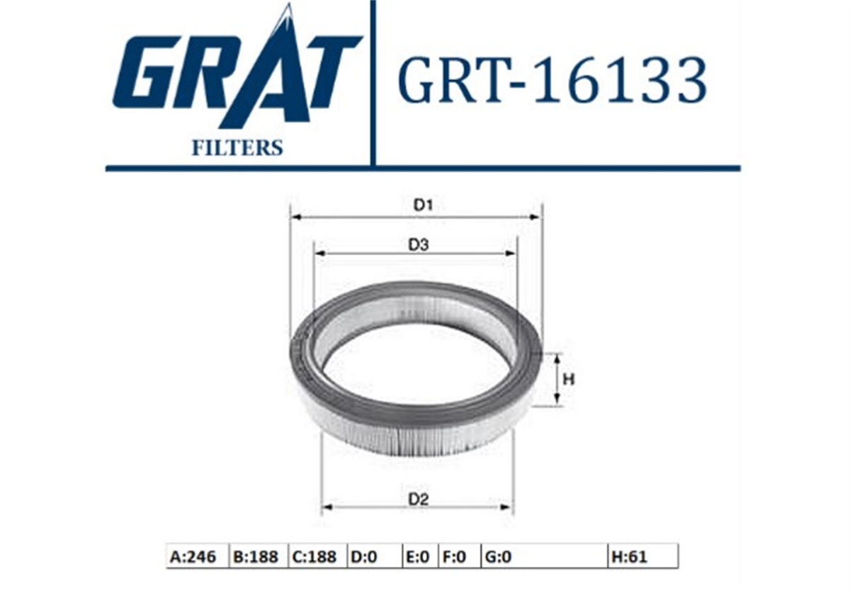 YEDEK PARÇAHAVA FILTRESI - HYUNDAI EXCEL 90>95  2811321000 -GRT-16133GRATGRT-16133