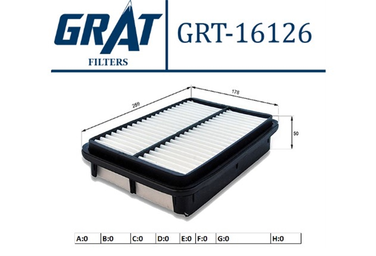 YEDEK PARÇAHAVA FILTRESI - HYUNDAI SANTAFE 00>05  2811326000 -GRT-16126GRATGRT-16126