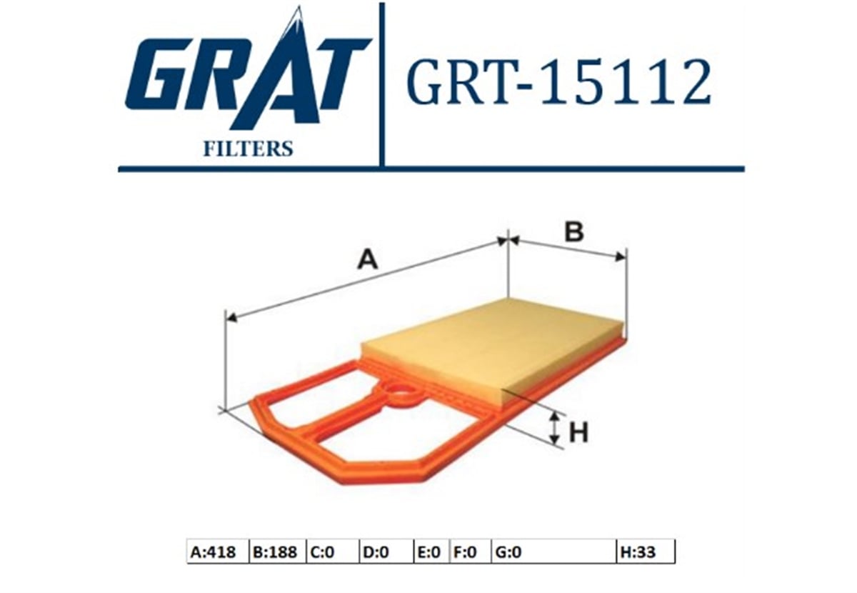YEDEK PARÇAHAVA FILTRESI- VW POLO 95-02  SEAT IBIZA 97-02 036129620F -GRT-15112GRATGRT-15112