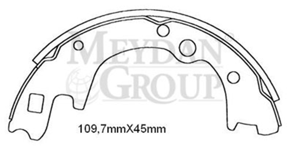 YEDEK PARÇAHyundaı Porter Kamyonet- 94/96 Arka Fren Pabucu 2 Teker (110X45) 58305-44A60MEYDAN621-6360