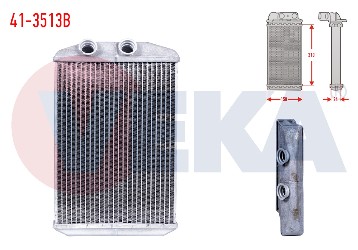 YEDEK PARÇAKALORİFER RADYATÖRÜ BRAZİNG MASTER III 2.3 DCI 2010>VEKA41-3513B