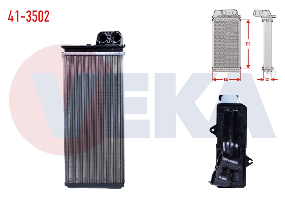 YEDEK PARÇAKALORİFER RADYATÖRÜ MEKANIK MASTER II FD 2.5 DCI 1998-2003VEKA41-3502