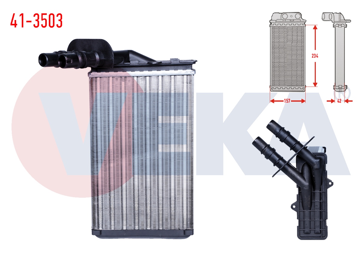 YEDEK PARÇAKALORİFER RADYATÖRÜ MEKANIK THALIA LB0/1/2 1.5 DCI 1998-2008VEKA41-3503