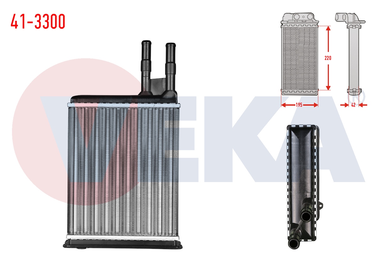 YEDEK PARÇAKALORİFER RADYATÖRÜ MEKANIK DUCATO 230 2.5 TDI 1994-2002VEKA41-3300