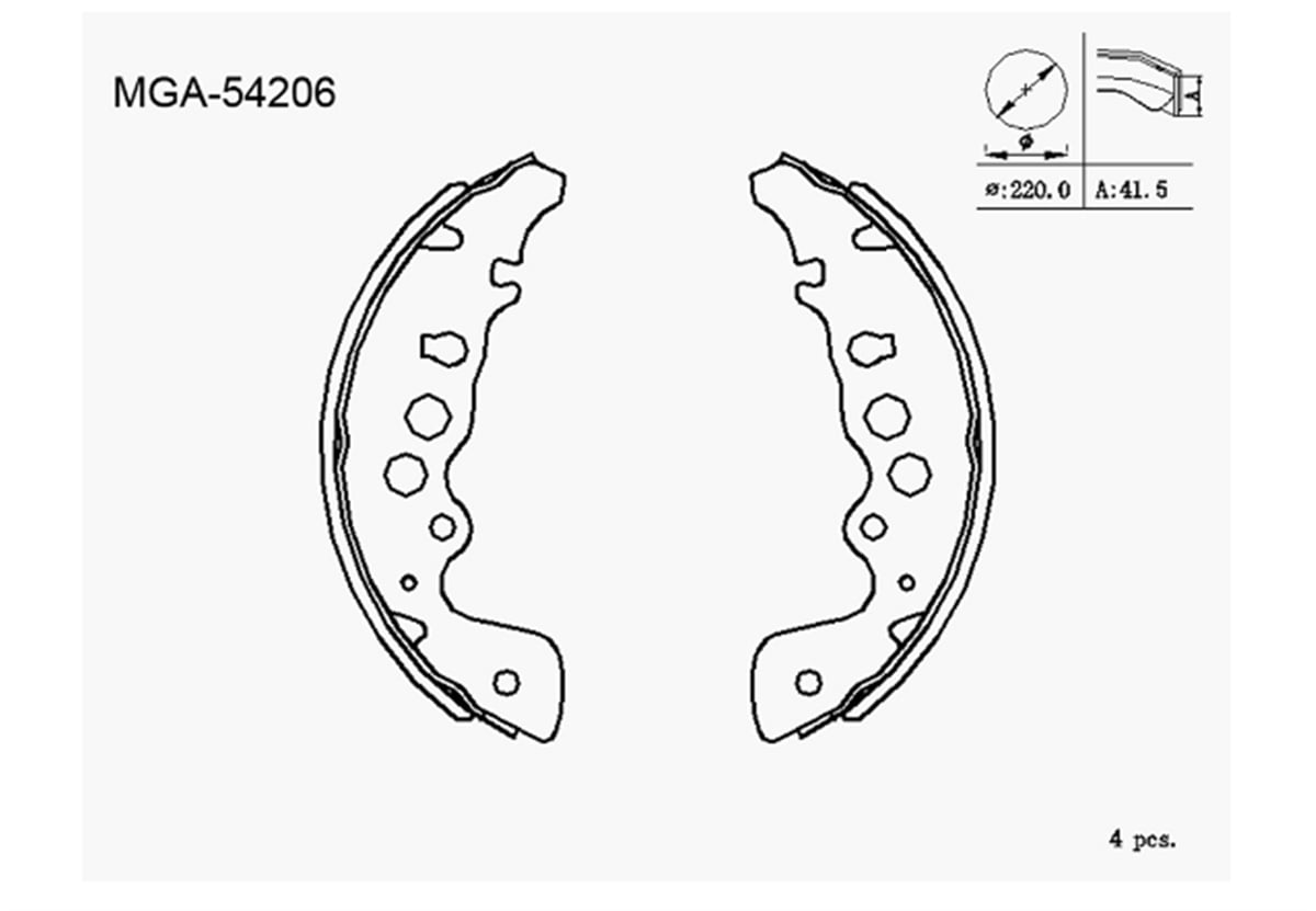 YEDEK PARÇAKAMPANA BALATA  SUZUKI GRAND VITARA  98 - 11 5320065D01 -MGA-54206MGAMGA-54206