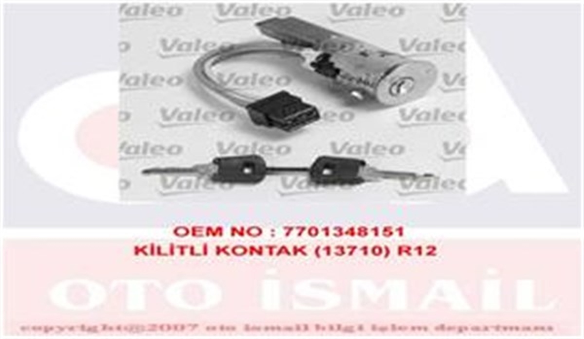 YEDEK PARÇAKİLİTLİ KONTAK 13710 R12 VALEO 252037VALEOVALEO 252037