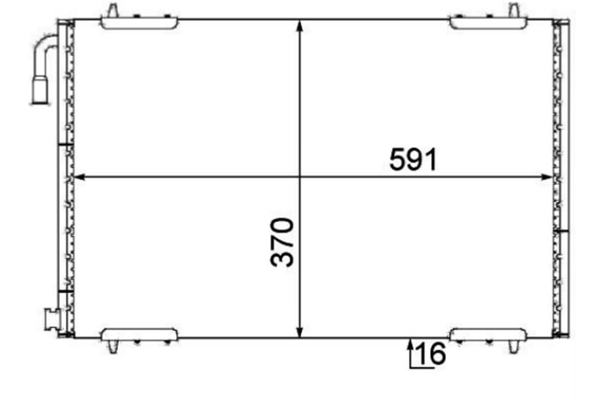 YEDEK PARÇAKLIMA RADYATORU-PEUGEOT  206 02-  6455CJ -MGA-82124MGAMGA-82124