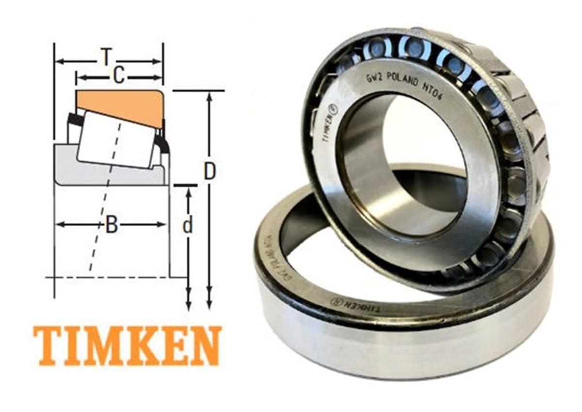 YEDEK PARÇAKONİK MAKARALI RULMAN 20X47X15.25 TIMKEN 30204TIMKENTIMKEN 30204