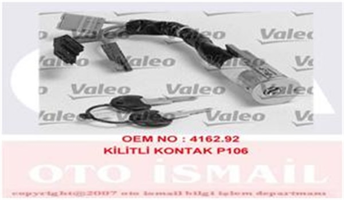 YEDEK PARÇAKONTAK ANAHTARI P106 1.4-1.6-P405 1.9D 91-97 VALEO 252121VALEOVALEO 252121