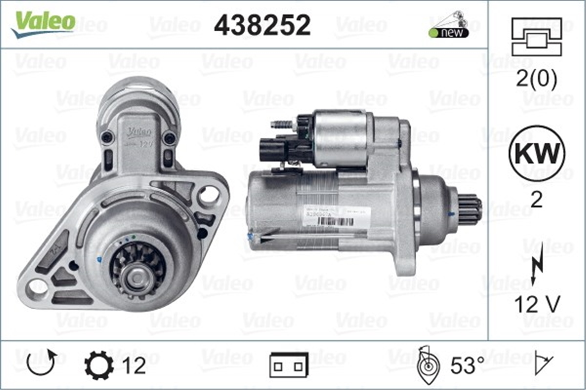 YEDEK PARÇAMARŞ MOTORU VAG VALEO 438252VALEOVALEO 438252