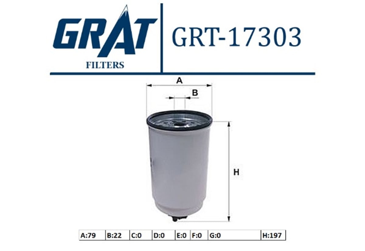 YEDEK PARÇAMAZOT FILTRESI  FORD  TRANSIT V347 06-  6C11 9176 AB -GRT-17303GRATGRT-17303