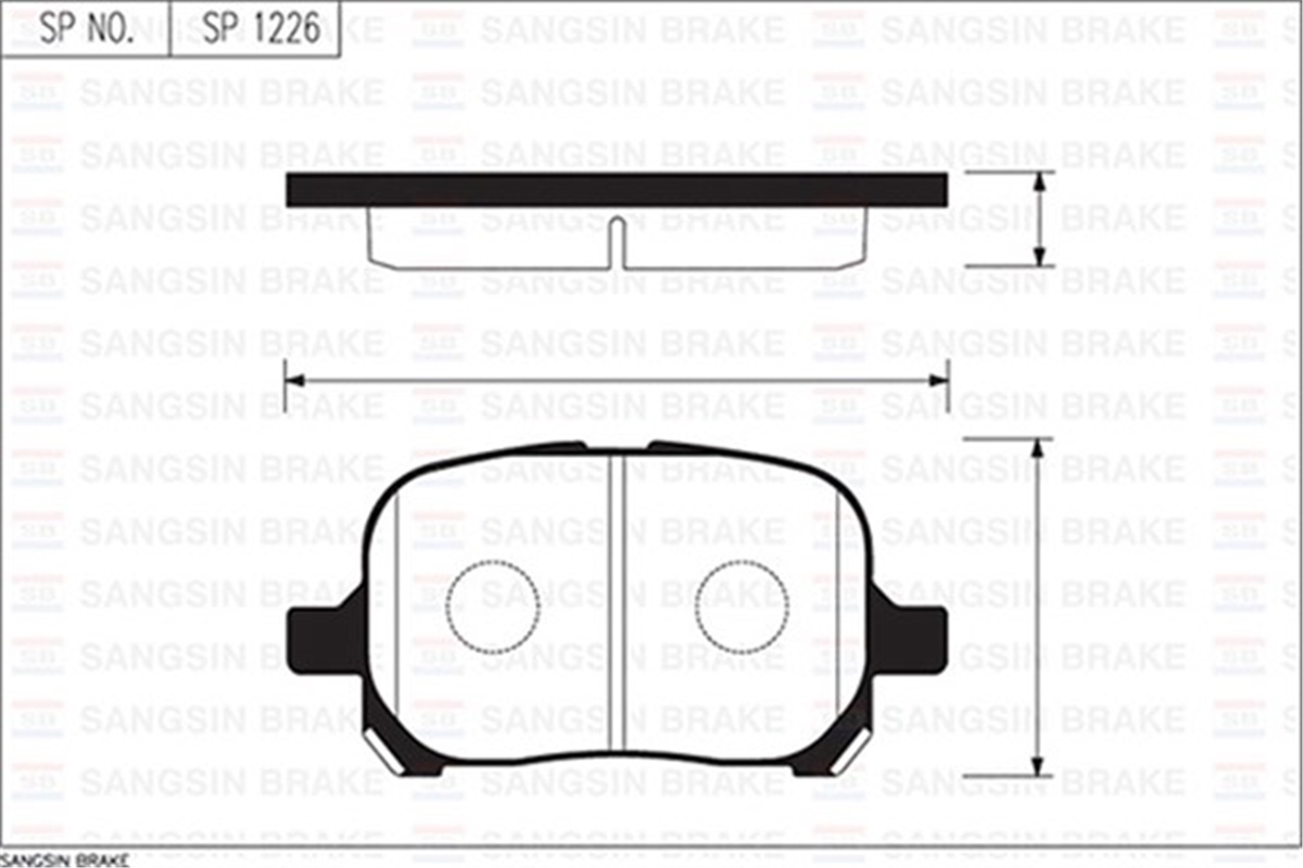 YEDEK PARÇAÖN BALATA CAMRY V20 2.2-3.0 24V 96-01 GDB3277-GDB3152 SANGSIN SP1226SANGSINSANGSIN SP1226