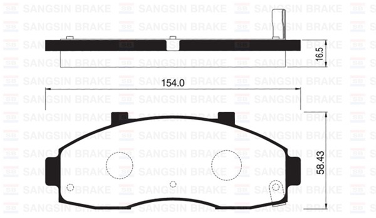 YEDEK PARÇAÖN BALATA PREGIO 2.5D 95-04 PREGIO 2.7D 97 GDB3263 SANGSIN SP1091SANGSINSANGSIN SP1091