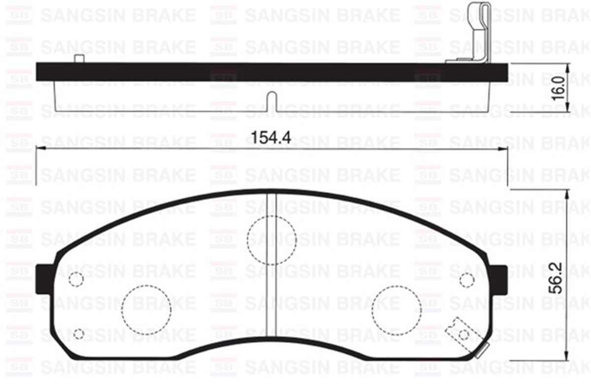 YEDEK PARÇAÖN BALATA PREGIO TB 2.5D 95-04 2.7D 97 2.5TCI 02 GDB3301-GDB3261 SANGSIN SP1116SANGSINSANGSIN SP1116