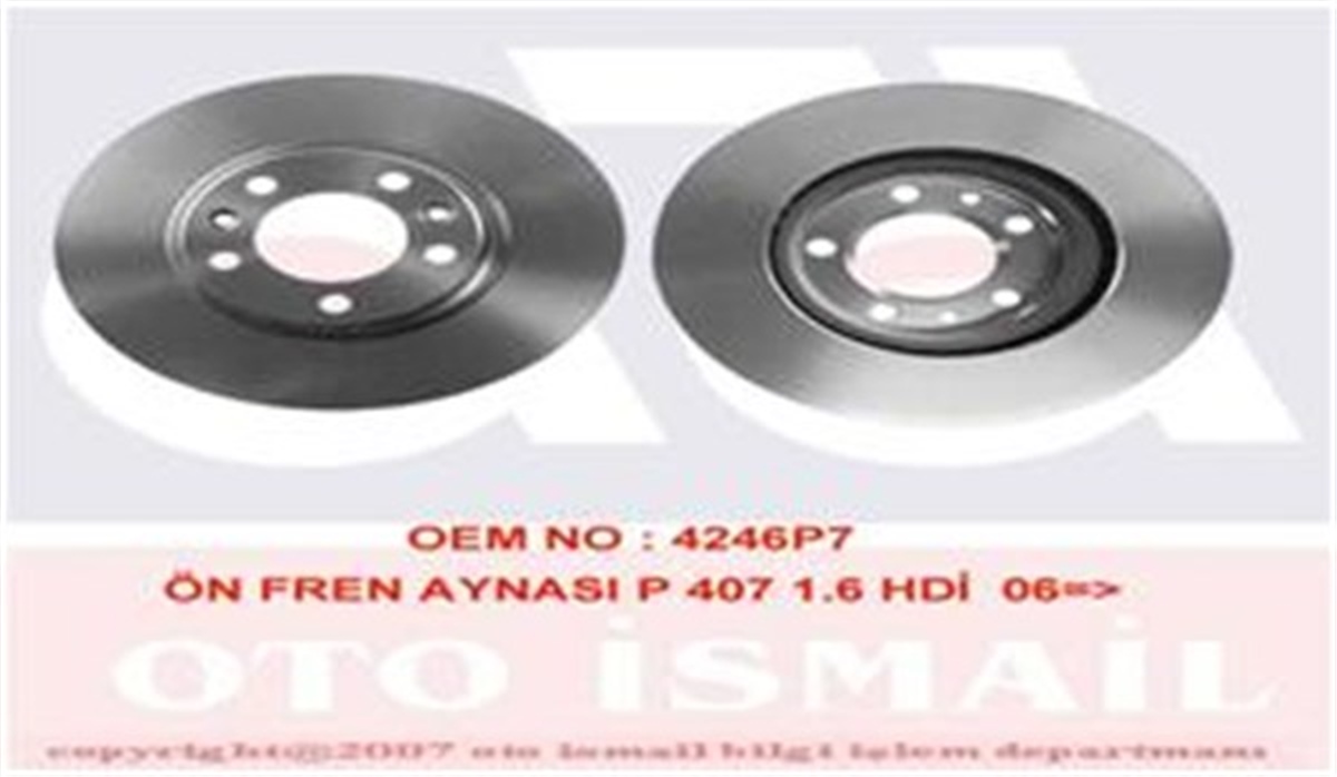 YEDEK PARÇAÖN FREN AYNASI 407 1.6HDI 1.8-2.016V-2.0HDI 04 607 2.0 00 508 10 283X26X5DLXHAVALI VALEO 186746VALEOVALEO 186746