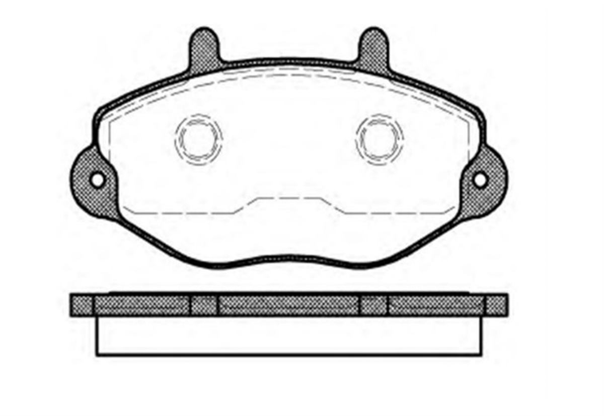 YEDEK PARÇAON FREN BALATASI  FORD  TRANSIT T15  92VB 2K021 BC -MGA-55257MGAMGA-55257