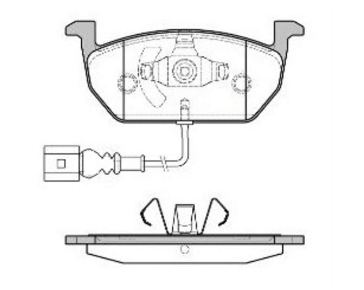 YEDEK PARÇAON FREN BALATASI-KABLOLU-  VW GOLF 13-  AUDI A3 13-16  SEAT LEON 13- 5Q0698151C -MGA-56405MGAMGA-56405