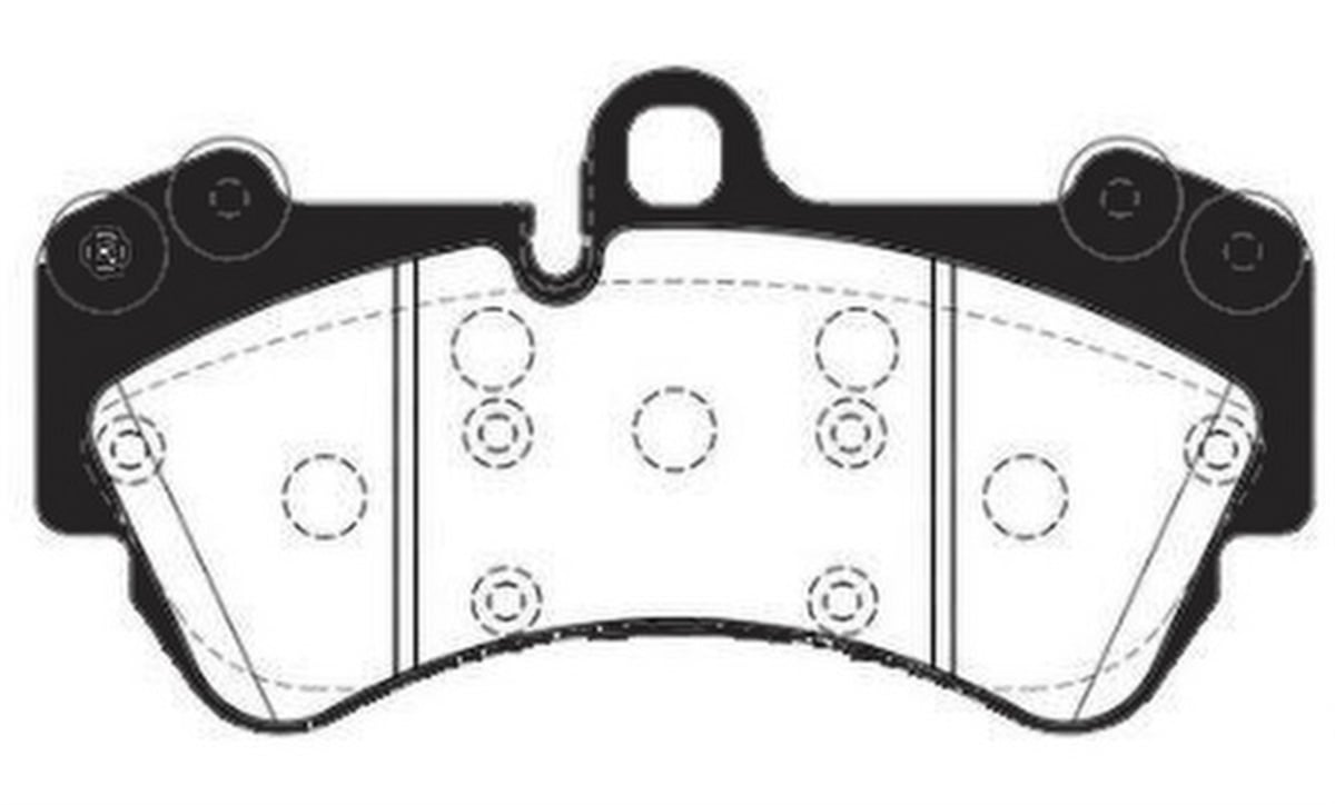 YEDEK PARÇAON FREN BALATASI-  VW TOUAREG 03-07  PORSCHE CAYENNE 03-10 7L0698151Q -MGA-56402MGAMGA-56402