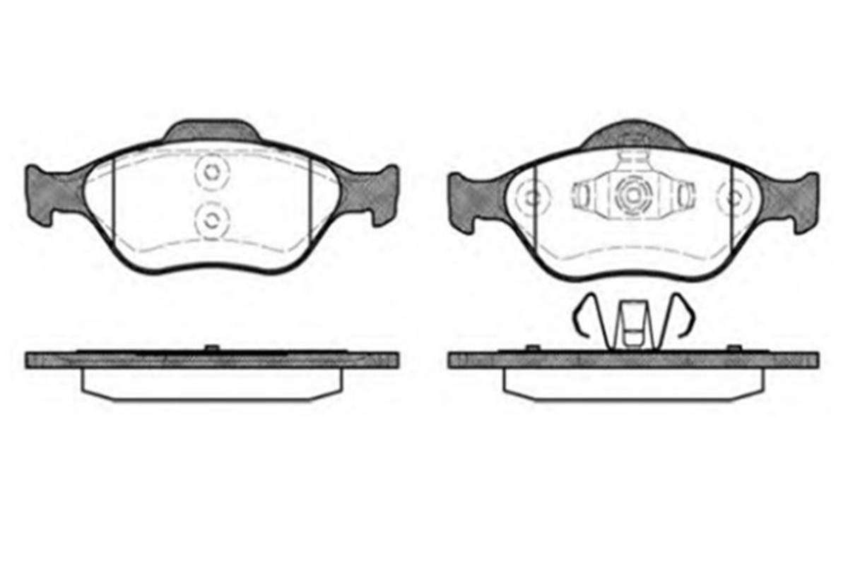 YEDEK PARÇAÖN FREN DİSK BALATA  FORD  FİESTA 1996-2008  TAM T2K021 FSTL -MGA-55247MGAMGA-55247