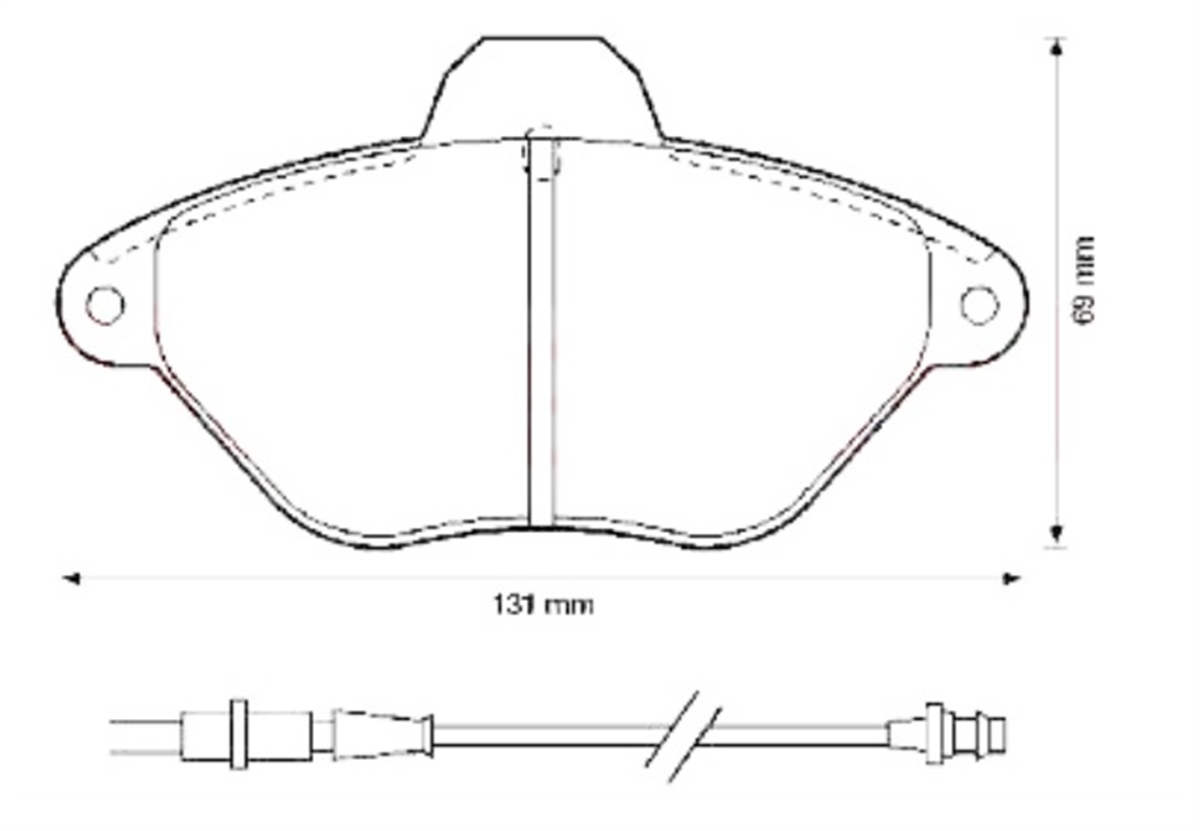 YEDEK PARÇAON FREN DISK BALATASI WVA 21632   CITROEN  XANTIA 98-03  425157 -MGA-55181MGAMGA-55181
