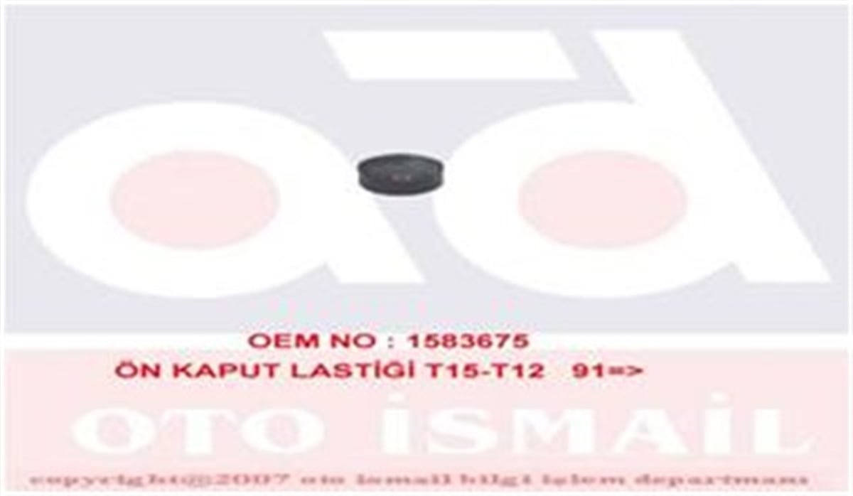 YEDEK PARÇAÖn Kaput Lastiği T15-T12 91 Mks 413MKSMKS 413