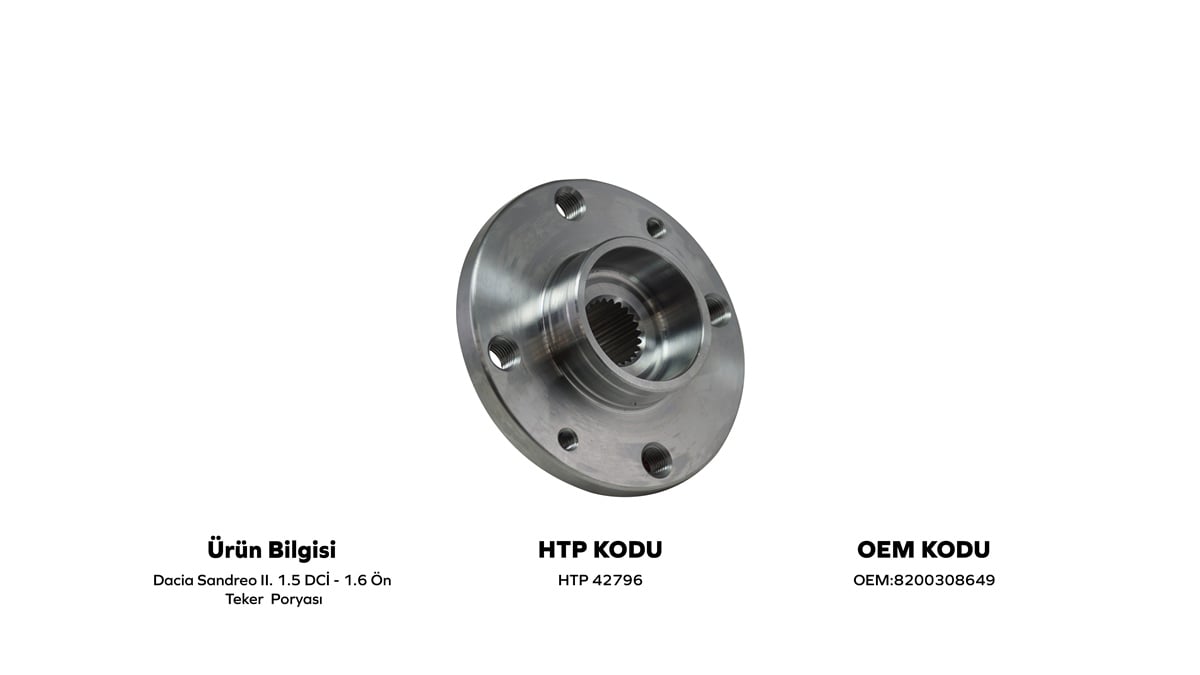 YEDEK PARÇAÖN TEKER PORYASI DACİA SANDERO II 1.5 DCI/1.6HATİPOĞLU*HTP42796