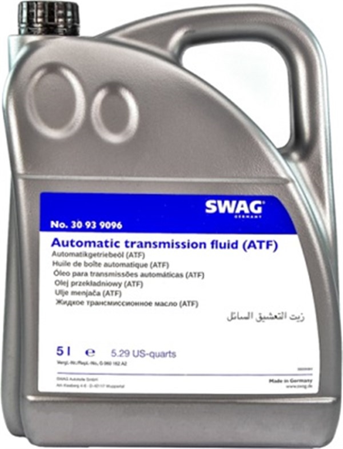 YEDEK PARÇAOTOMATIK ŞANZUMAN YAĞI YESIL UNIVERSAL 5 LİTRE 04- FEBI 39096 SWAG 30939096SWAGSWAG 30939096