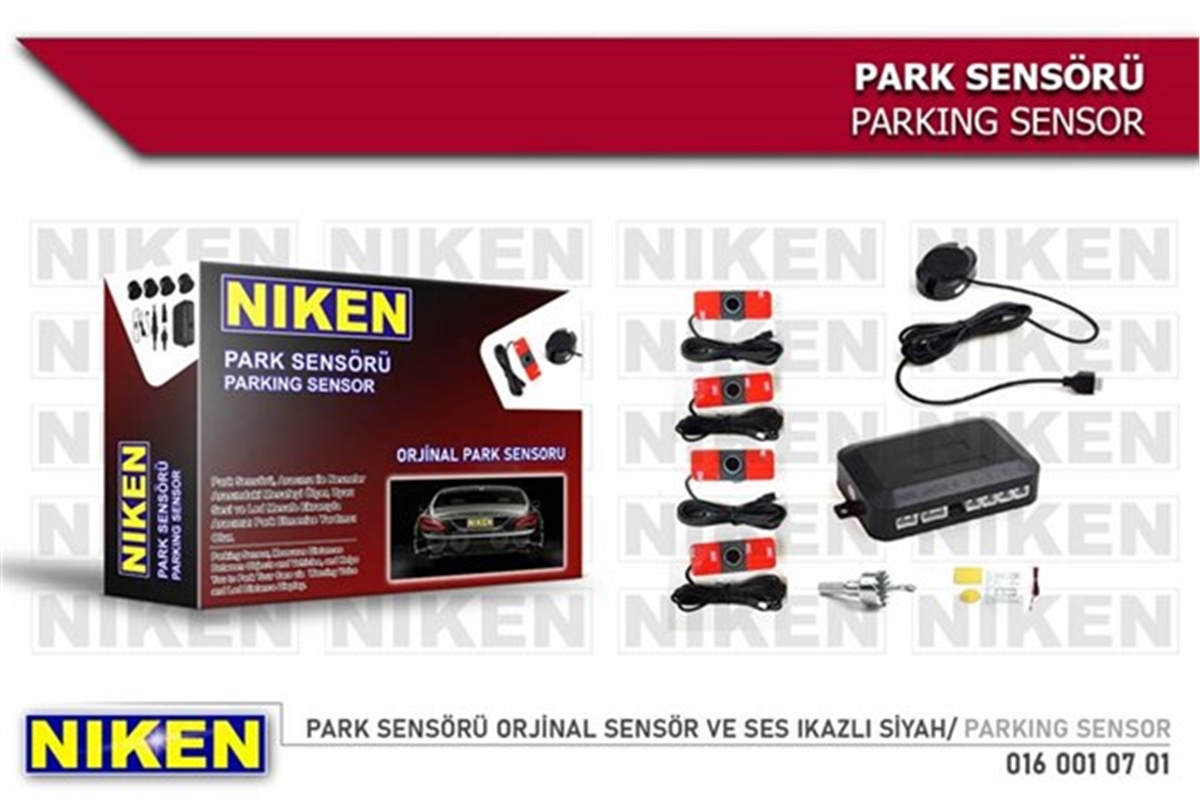 YEDEK PARÇAPARK SENSÖRÜ ORJİNAL SENSÖR VE SES IKAZLI SİYAH NIKEN 0160010701NIKENNIKEN 0160010701