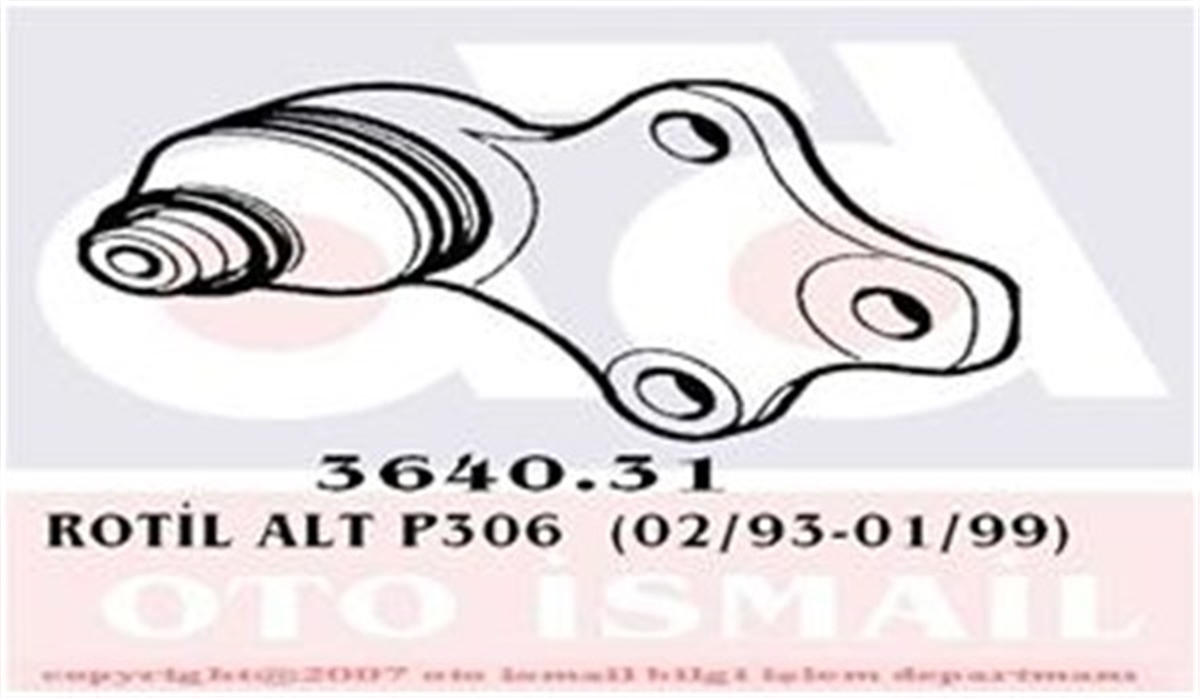 YEDEK PARÇAROTİL ALT P306 1.4-1.6-1.8-1.9D-2.0 93-02 16MM MEK. TRW JBJ190TRWTRW JBJ190