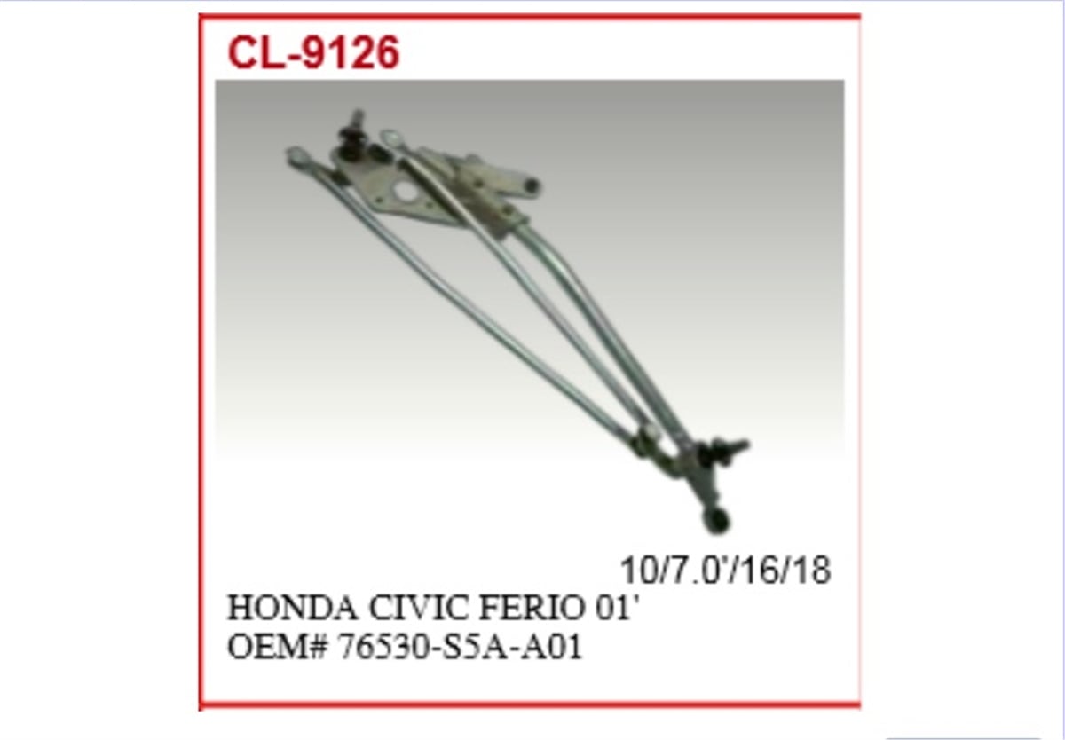 YEDEK PARÇASİLECEK IC MANIVELASI-HONDA CIVIC 01>06  76530S5AA01 -MGA-42117MGAMGA-42117