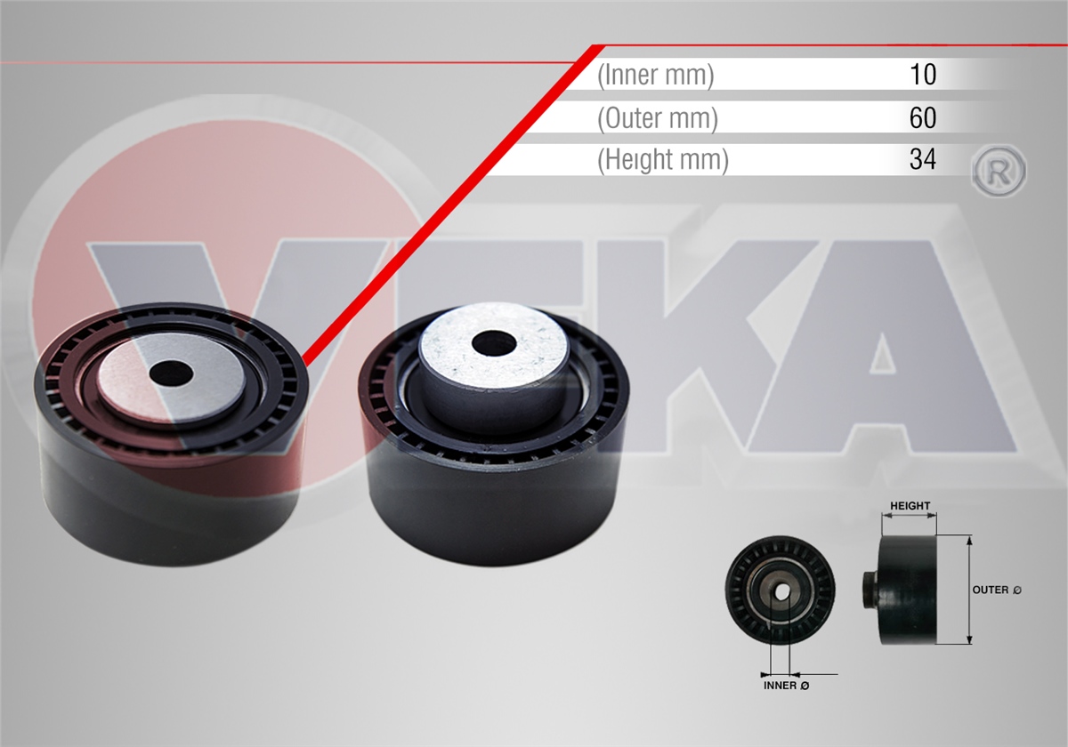 YEDEK PARÇATRİGER GERGI RULMANI PLASTIK CITROEN C5 I DC 2.2 HDI 2001-2004VEKA49-3331