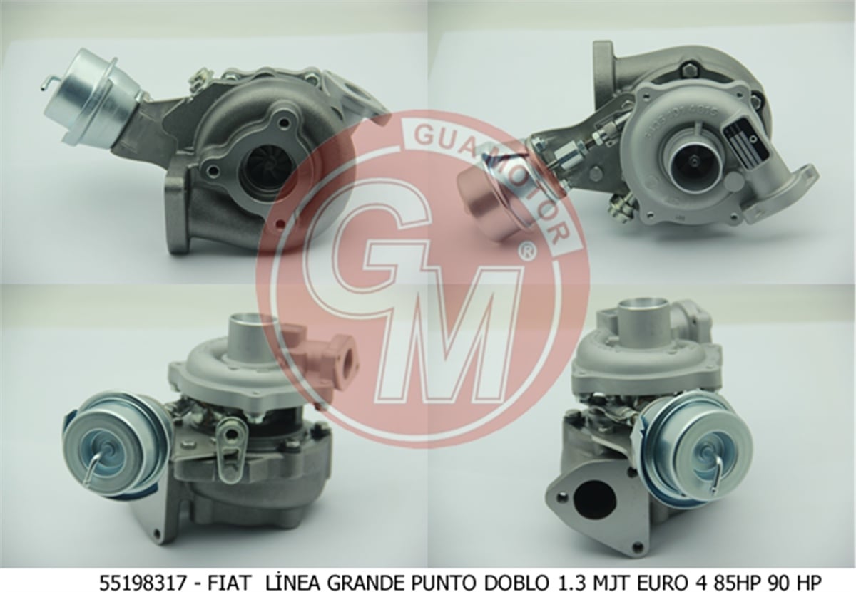 YEDEK PARÇATURBO 85-90 BEYGİR LİNEA/DOBLO/G.PUNTO 1.3 EURO 4GUAGUA-40627