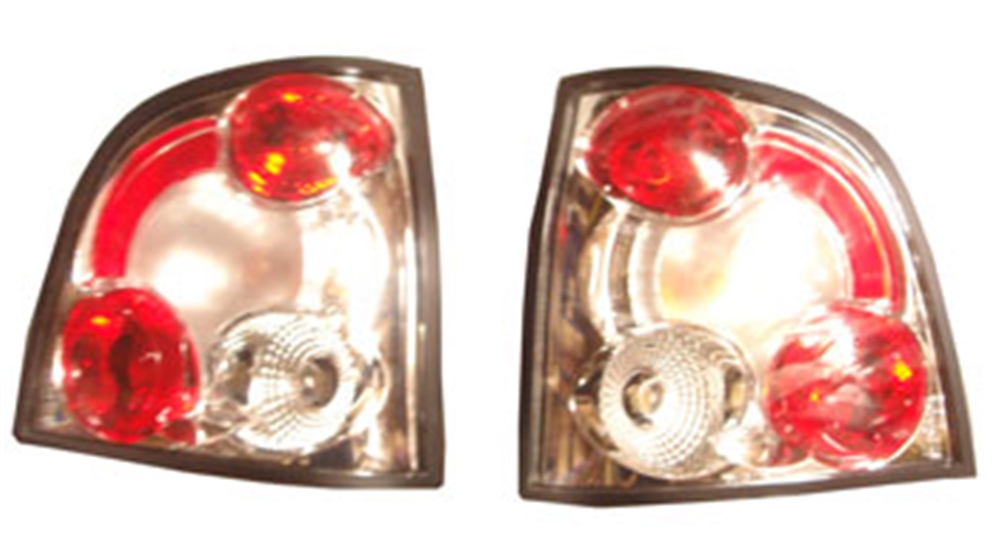 YEDEK PARÇAVolkswagen Polo- 5- 02/05 Modifiye Stop Lambası Sağ/Sol Set 2 Parça Nikelajlı/Kırmızı/Beyaz (Ty -MEYDAN1030-1530