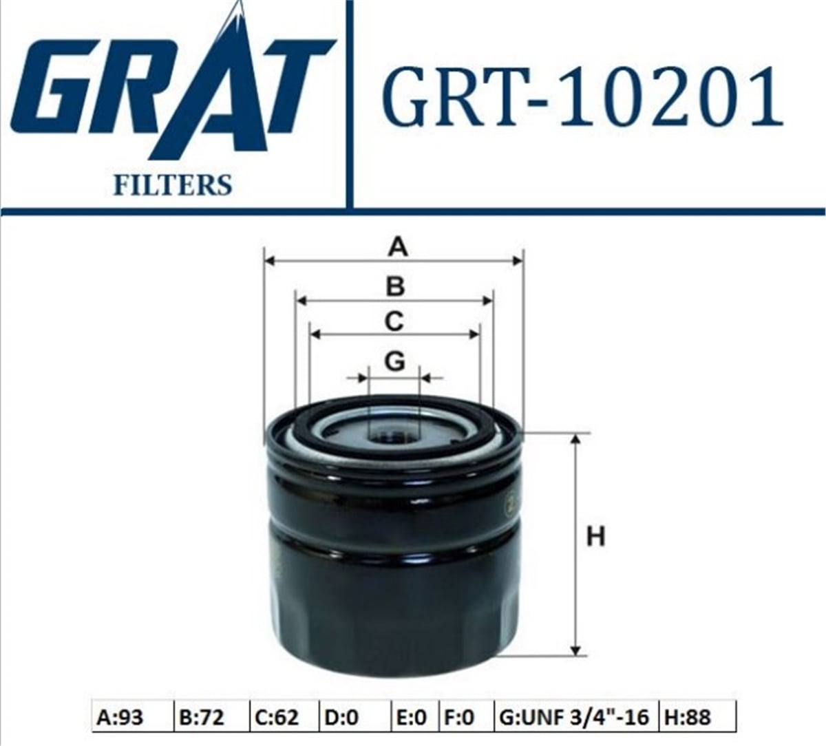 YEDEK PARÇAYAG FILTRESI ( FIAT: 131 1300 1600 EDKS )PARCAWORLDGRT-10201
