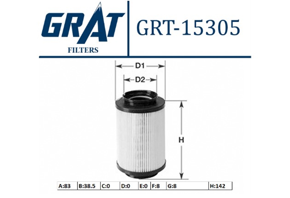 YEDEK PARÇAYAKIT FILTRESI-1K0127400F VW CADDY 04-08 GOLF 04-14  AUDI A3 04-07  SEAT LEON 06-10  SKODA OCTAVIA 04-08 1K0127434A -GRT-15305GRATGRT-15305