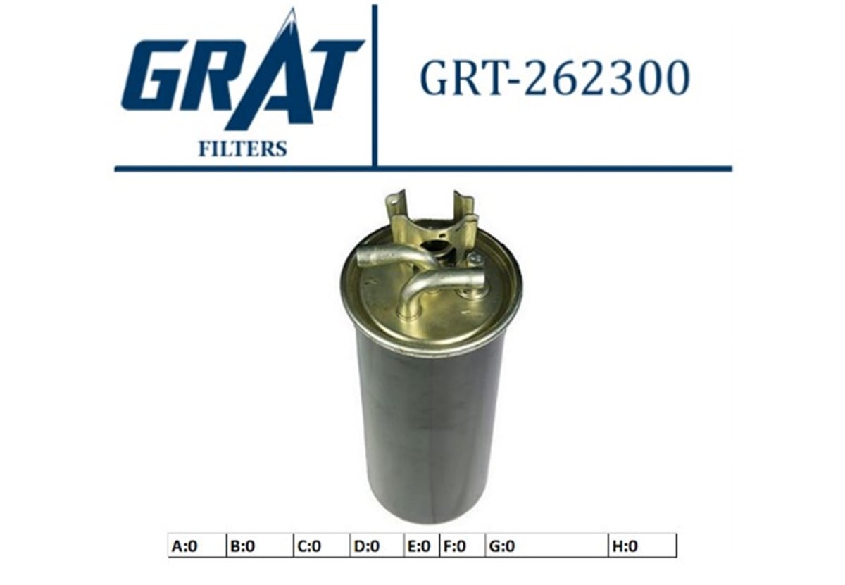 YEDEK PARÇAYAKIT FILTRESI  AUDI A6 2.7 TDI-3.0 TDI 04-11  -GRT-26300GRATGRT-26300