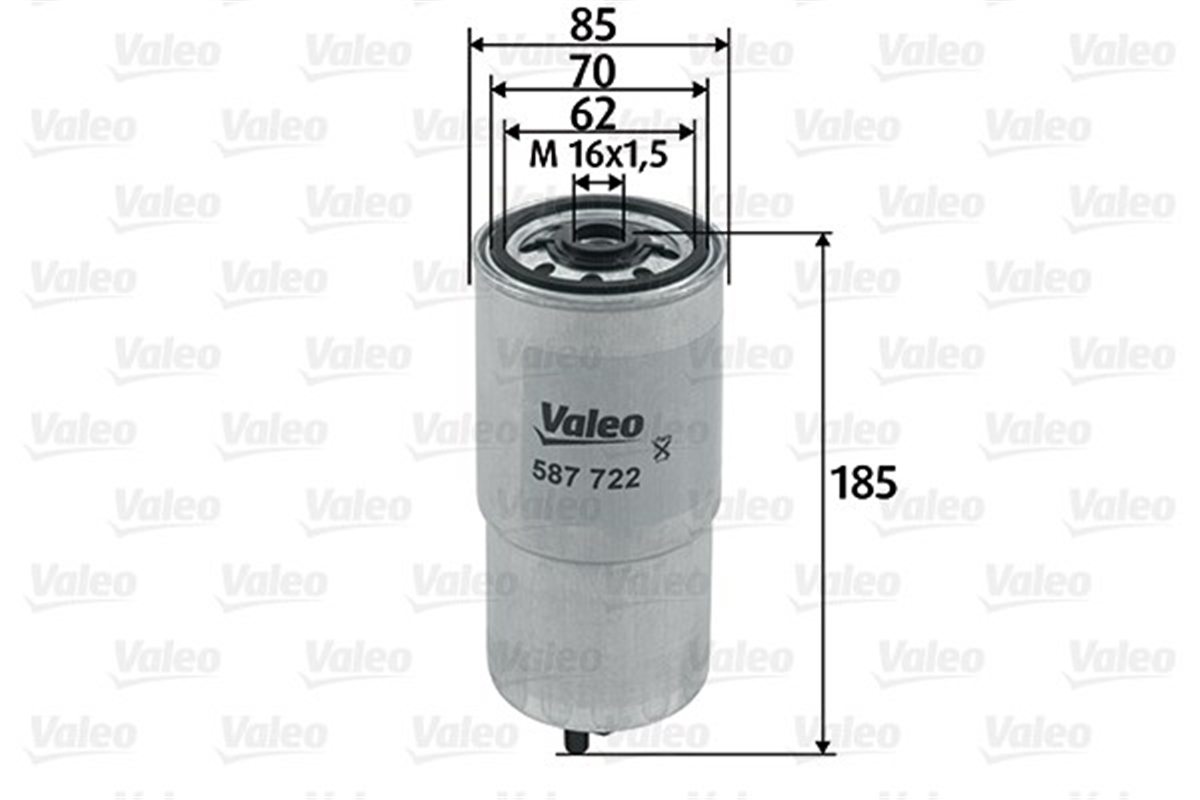 YEDEK PARÇAYAKIT FİLTRESİ MAZOT ROVER 75-TOURER 2.0 CDT VALEO 587722VALEOVALEO 587722